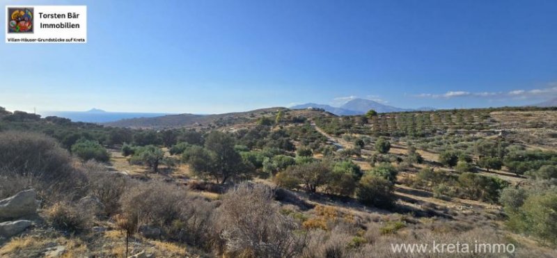 Kalamaki Kreta, Kalamaki Grundstück Meerblick und Blick auf die Palastanlagen von Phaistos Grundstück kaufen